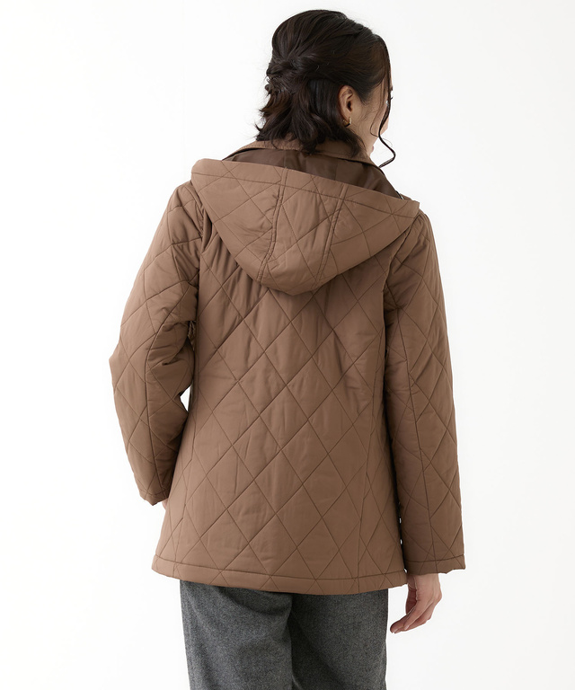 クロコダイルタータン ダイヤキルト 中綿 ジャケット