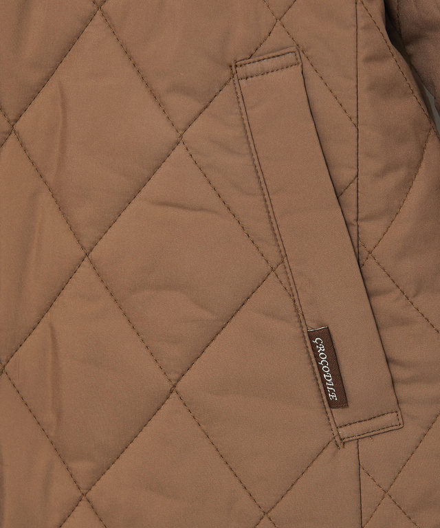 クロコダイルタータン ダイヤキルト 中綿 ジャケット