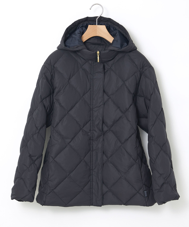 2WAYフード キルトダウン ジャケット【撥水加工】