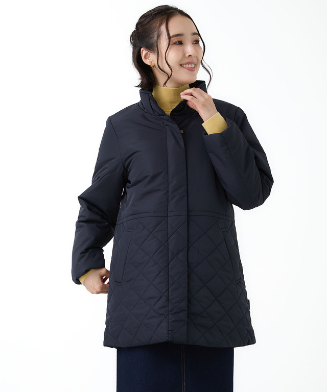 キルティング切り替え 中綿 ジャケット【撥水加工】