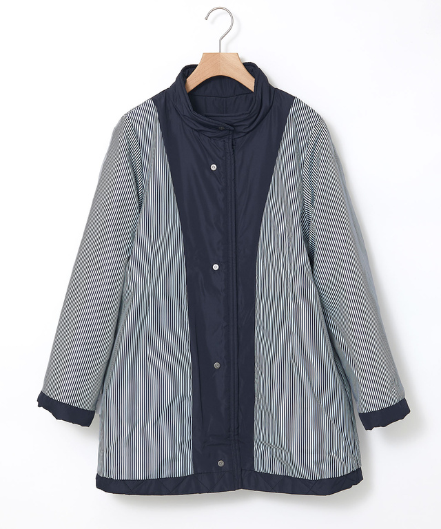 キルティング切り替え 中綿 ジャケット【撥水加工】