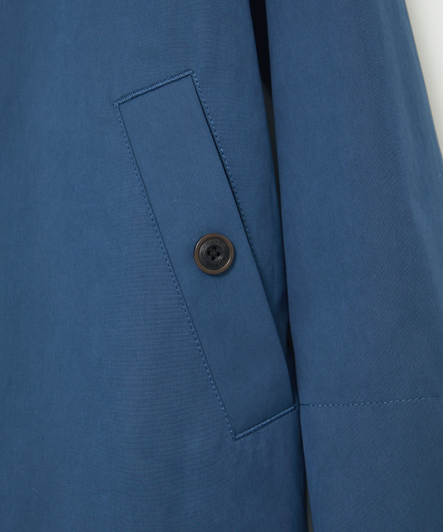 ストライプ バイカラー コート