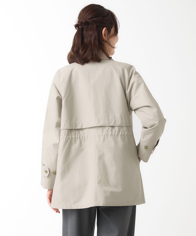 スピンドル付き ステンカラーコート