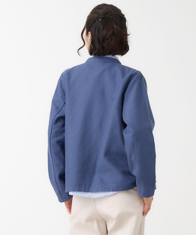 ツイル マオカラー ジャケット【手洗いOK】