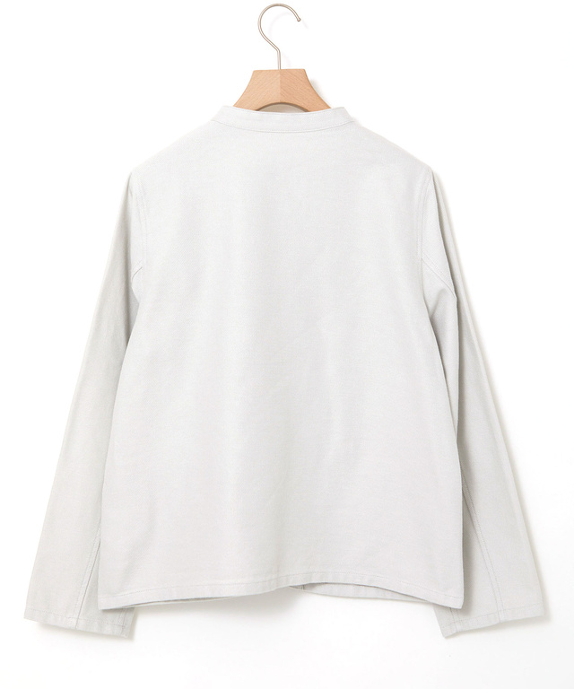 ツイル マオカラー ジャケット【手洗いOK】