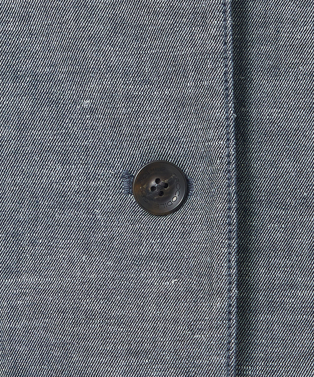 リネンブレンド ロング ジャケット