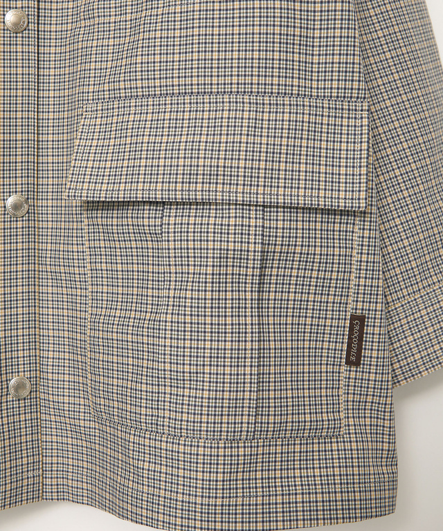 ブルームタータン ミドル丈 コート【手洗いOK】