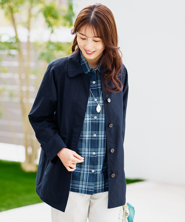 スピンドル付き ステンカラーコート【オンラインショップ・一部店舗限定】