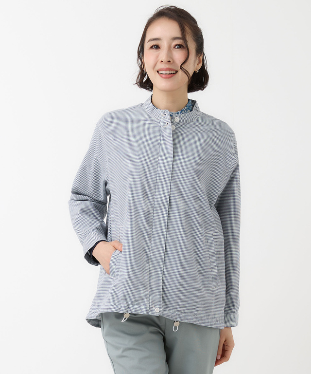 サッカー ギンガム ブルゾン【手洗いOK】