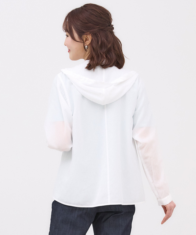 シアー パーカー【UVカット】【手洗いOK】