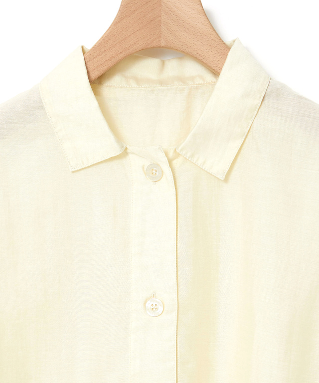 リネンブレンド シャツ ジャケット【手洗いOK】