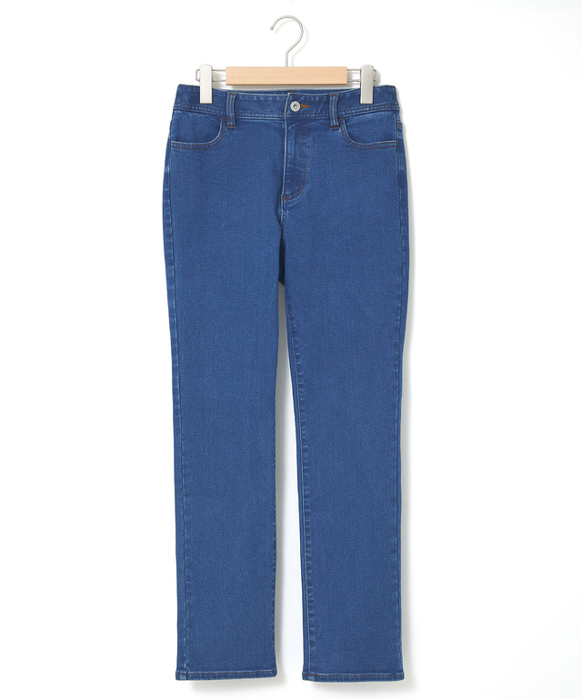 裏起毛 ストレート デニムパンツ