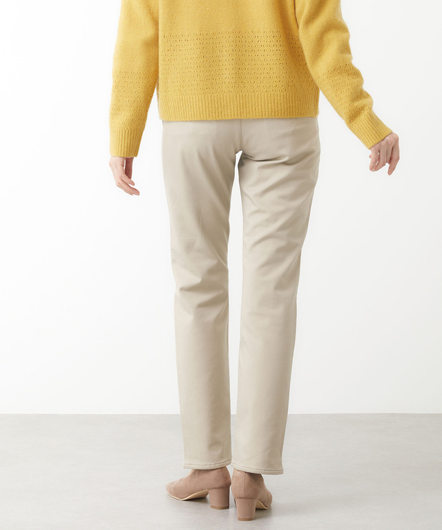 コットンブレンド ストレート パンツ
