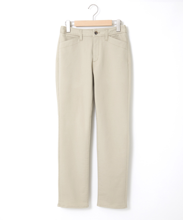 コットンブレンド ストレート パンツ