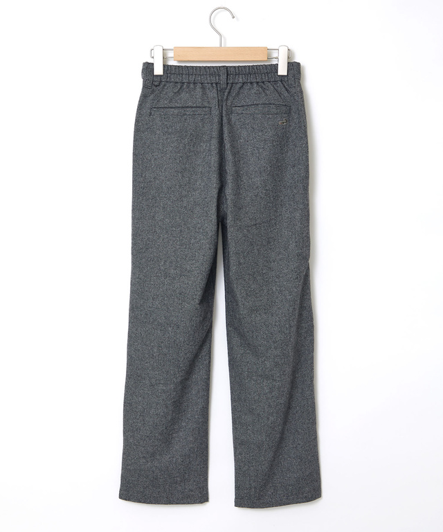ウールブレンド ストレートパンツ