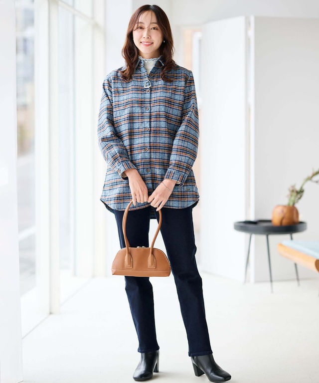 裏起毛 デニムパンツ