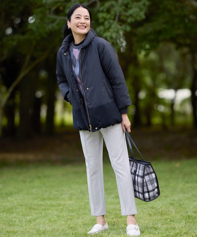 ピンタック サーモ パンツ