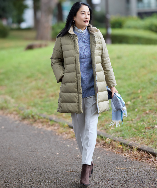 ピンタック サーモ パンツ