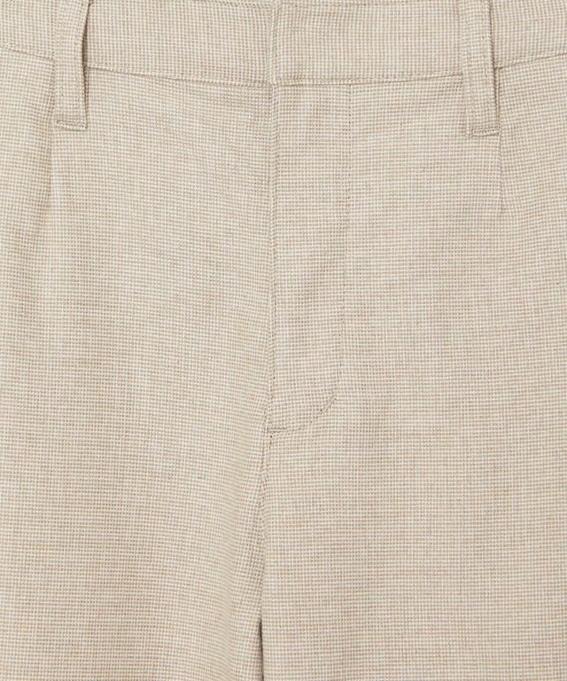 ピケ ストレッチ ワイドパンツ