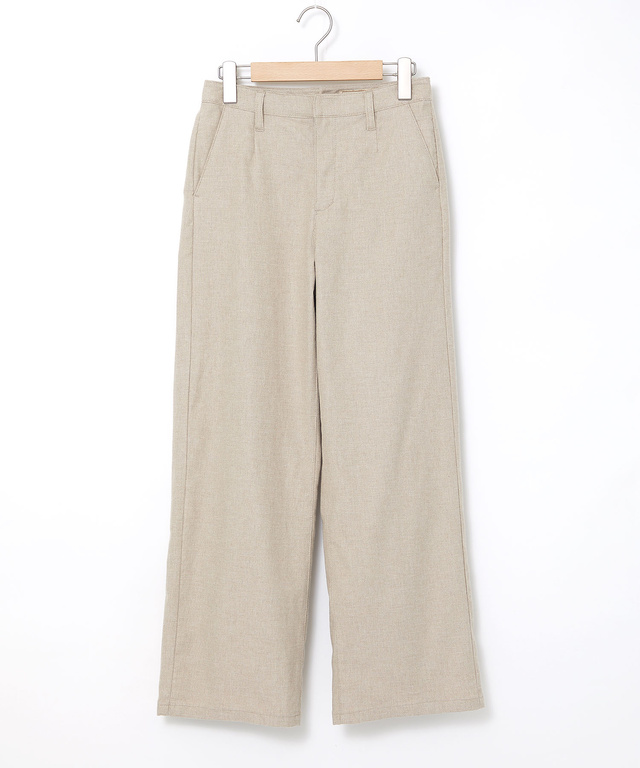 ピケ ストレッチ ワイドパンツ