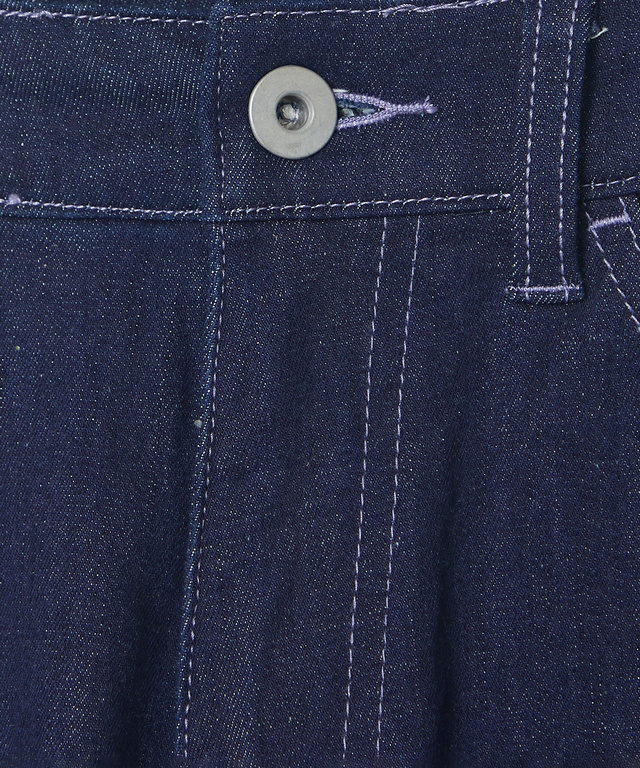 ストレッチ ストレート デニムパンツ