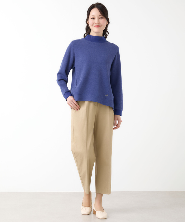 センタープレス タック パンツ