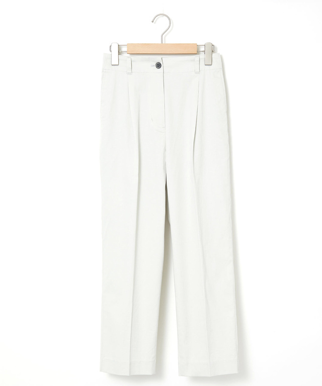 センタープレス タック パンツ