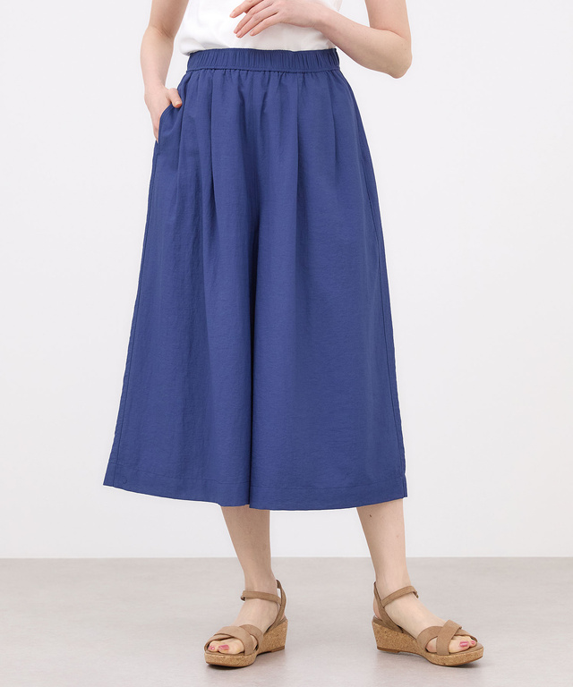 ウエストゴム ガウチョ パンツ