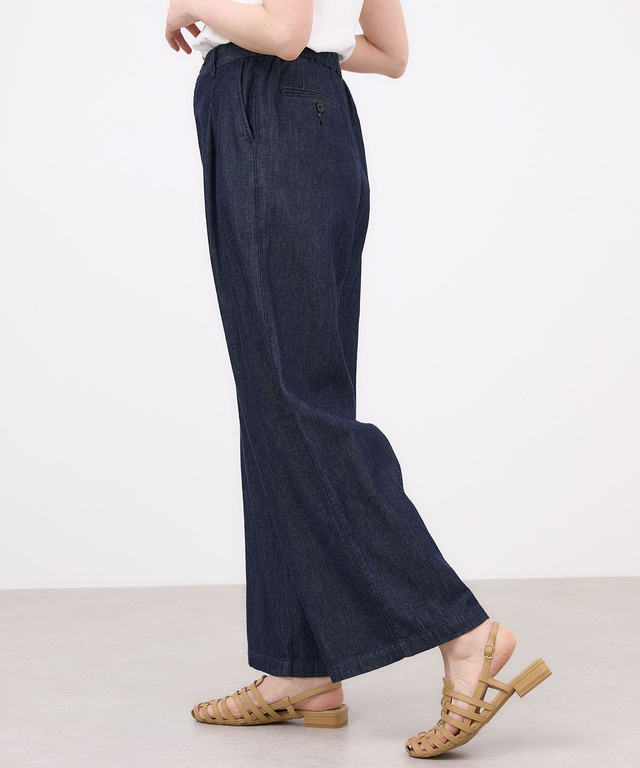 ブリーズデニム【タック入りワイド】