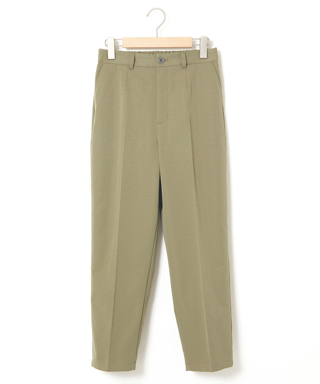 センタープレス テーパード パンツ