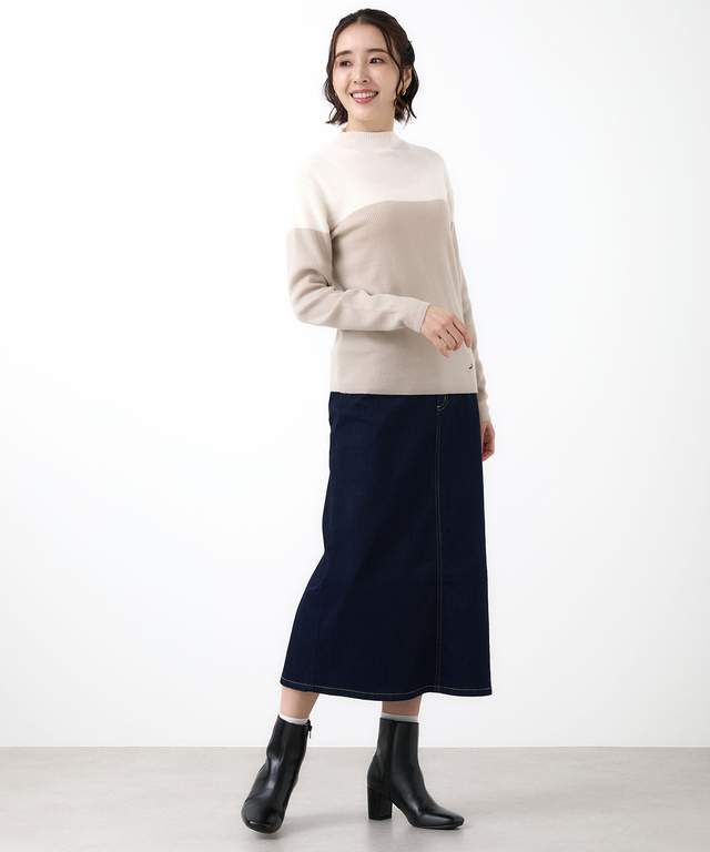 ストレッチ デニム スカート