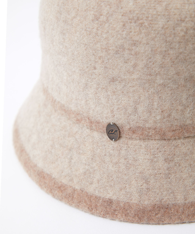 ウール クロッシェ帽