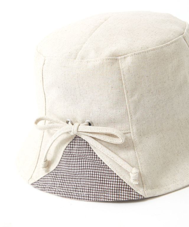 リネンブレンド チューリップ ハット【手洗いOK】