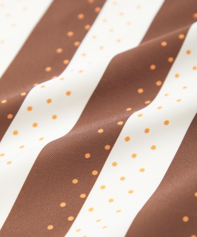 ドット ボーダー スカーフ