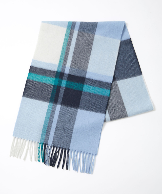 ウール チェック柄 マフラー