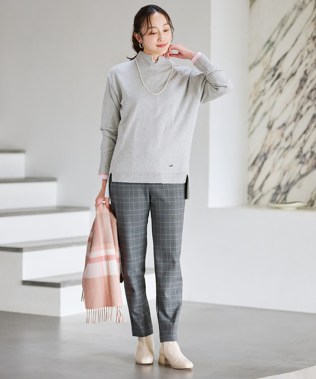 ウール チェック柄 マフラー