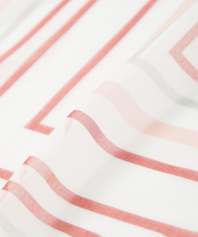 スクエア柄 シアー スカーフ