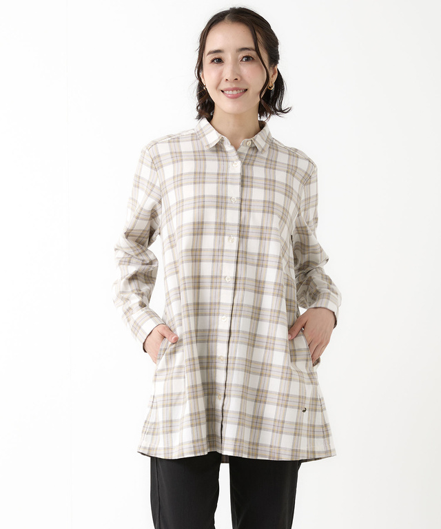 ビエラ チェック柄 チュニック