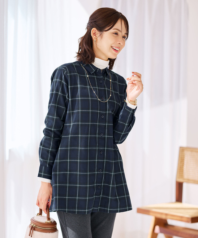 ビエラ チェック柄 チュニック
