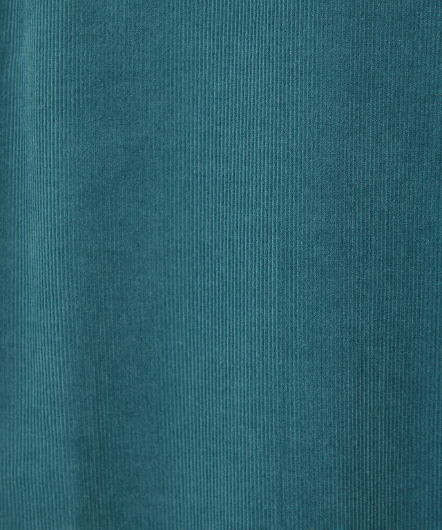  コーデュロイ バンドカラー チュニック