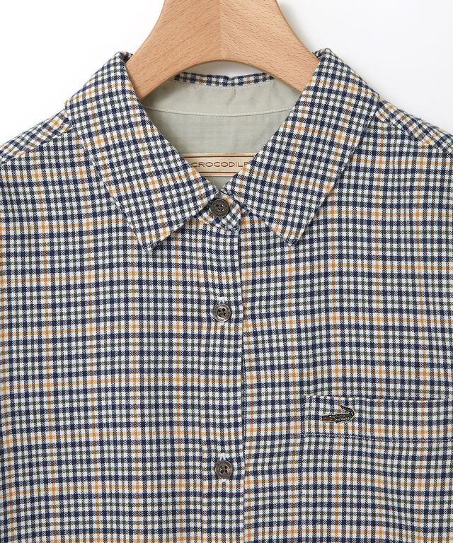 クロコダイルタータン 長袖 ワンピース