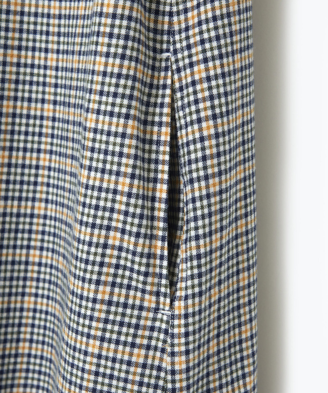 クロコダイルタータン 長袖 ワンピース