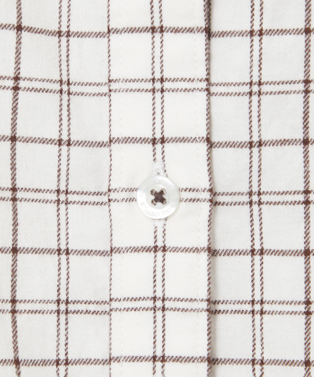 起毛 チェック柄 チュニック