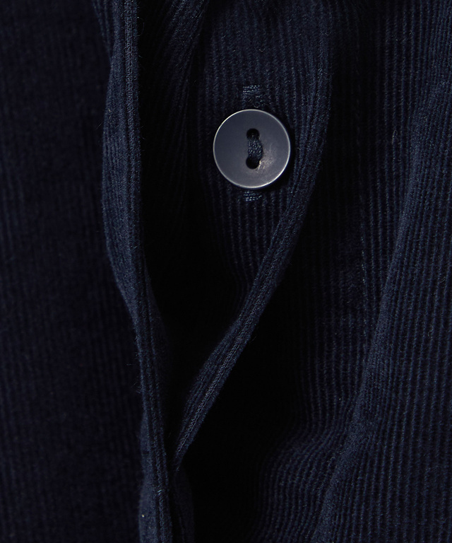 コーデュロイ バンドカラー チュニック【オンラインショップ限定】