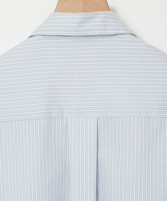 ノンアイロン ストライプ チュニック【シワになりにくい】