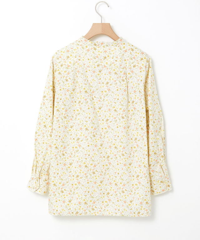 花柄 スタンドカラー チュニック