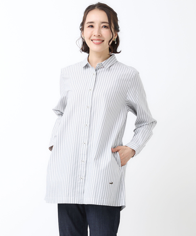 ストライプ チュニック【オンラインショップ・一部店舗限定】