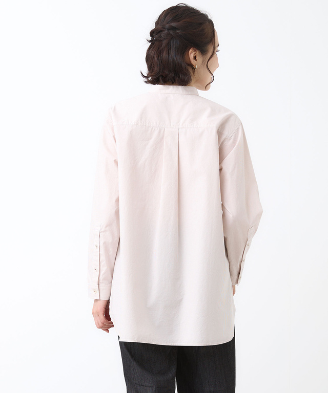 コットン バンドカラー チュニック【オンラインショップ・一部店舗限定】