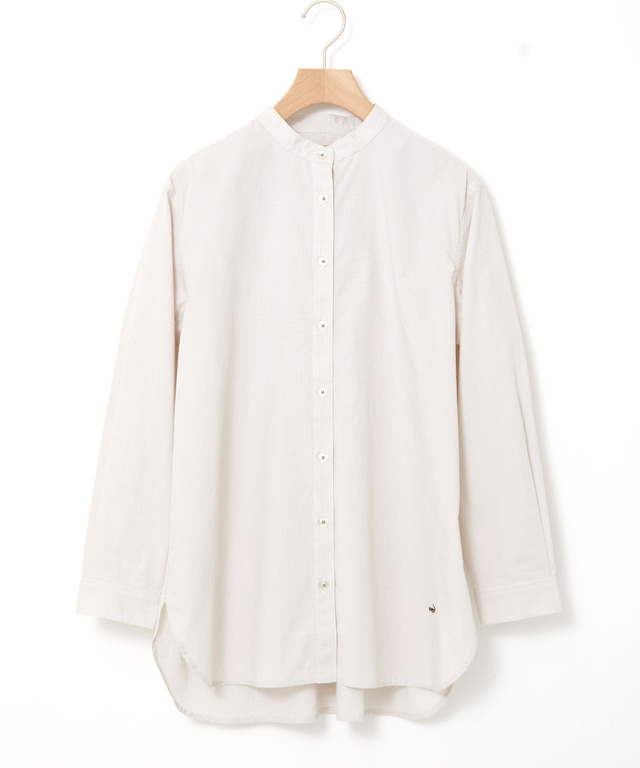 コットン バンドカラー チュニック【オンラインショップ・一部店舗限定】