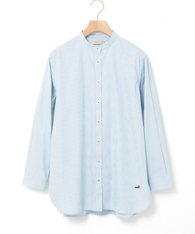 コットン バンドカラー チュニック【オンラインショップ・一部店舗限定】